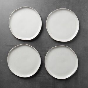Set of 4 - Hearth and Hand Magnolia - 10.5” Dinner Plates - CREAM Stoneware NEW
